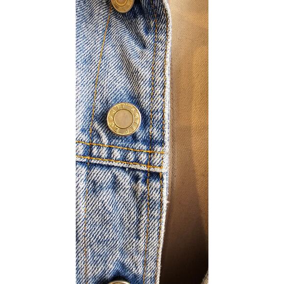 Vintage Esprit Jeans Women's Stonewashed True 90s Denim Jean Jacket Medium - Picture 4 of 11